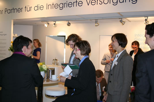 Foto vom OptiMedis-Stand auf dem Hauptstadtkongress 2009